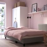 ÄLVDALEN 3-seat sofa-bed with chaise longue, Knisa grey-beige - تصویر 3