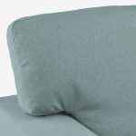 BÅRSLÖV 3-seat sofa-bed with chaise longue, Tibbleby light grey-turquoise - تصویر 6