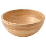 BLANDA MATT Serving bowl, bamboo, 20 cm