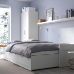 BRIMNES Day-bed w 2 drawers/2 mattresses, white/Åfjäll medium firm, 80x200 cm - تصویر 2
