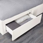 FLEKKE Day-bed frame with 2 drawers, white, 80x200 cm - تصویر 6