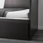 FLEKKE Day-bed w 2 drawers/2 mattresses, black-brown/Ågotnes firm, 80x200 cm - تصویر 7