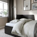 FLEKKE Day-bed w 2 drawers/2 mattresses, black-brown/Ågotnes firm, 80x200 cm - تصویر 5