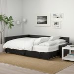 FRIHETEN Corner sofa-bed with storage, Bomstad black - تصویر 4