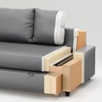 FRIHETEN / KLAGSHAMN Corner sofa-bed with storage, Skiftebo dark grey - تصویر 8