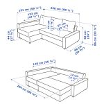 FRIHETEN / KLAGSHAMN Corner sofa-bed with storage, Skiftebo dark grey - تصویر 9