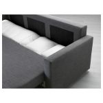 FRIHETEN Three-seat sofa-bed, Skiftebo dark grey - تصویر 6
