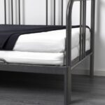 FYRESDAL Day-bed with 2 mattresses, black/Åfjäll firm, 80x200 cm - تصویر 7