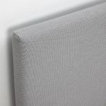 GLADSTAD Upholstered bed frame, Kabusa light grey, 140x200 cm - تصویر 6
