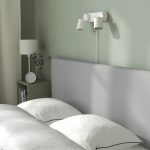 GLADSTAD Upholstered bed frame, Kabusa light grey, 140x200 cm - تصویر 5