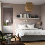 GLADSTAD Upholstered bed frame, Kabusa light grey, 180x200 cm - تصویر 2