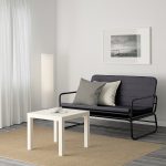 HAMMARN Sofa-bed, Knisa dark grey/black - تصویر 4