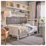 HEMNES Bed frame, white stain/Lönset, 90x200 cm - تصویر 2