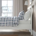 HEMNES Bed frame, white stain/Lönset, 90x200 cm - تصویر 5