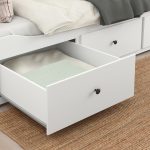 HEMNES Day-bed frame with 3 drawers, white, 80x200 cm - تصویر 6