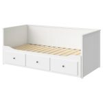 HEMNES Day-bed frame with 3 drawers, white, 80x200 cm