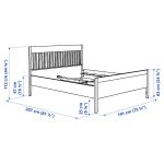IDANÄS Bed frame, white/Luröy, 180x200 cm - تصویر 12