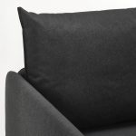 LINDÅKRA 2-seat sofa-bed, Vissle dark grey - تصویر 7
