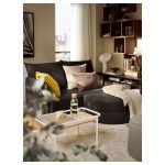 LINDÅKRA 2-seat sofa-bed, Vissle dark grey - تصویر 5