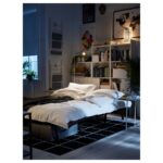 LYCKSELE HÅVET 2-seat sofa-bed, Vansbro bright green - تصویر 3