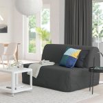 LYCKSELE LÖVÅS 2-seat sofa-bed, Vansbro dark grey - تصویر 3
