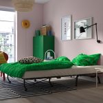 LYCKSELE LÖVÅS 2-seat sofa-bed, Vansbro yellow - تصویر 3