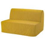 LYCKSELE LÖVÅS 2-seat sofa-bed, Vansbro yellow