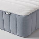 LYNGÖR Divan bed, Valevåg extra firm/light blue dark grey, 160x200 cm - تصویر 7