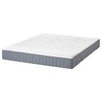 LYNGÖR Divan bed, Valevåg extra firm/light blue dark grey, 160x200 cm - تصویر 2