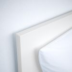 MALM Bed frame, high, w 4 storage boxes, white/Luröy, 160x200 cm - تصویر 9