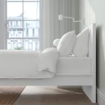 MALM Bed frame, high, white/Luröy, 120x200 cm - تصویر 4