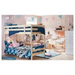 MYDAL Bunk bed frame, pine, 90x200 cm - تصویر 5