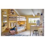 MYDAL Bunk bed frame, pine, 90x200 cm - تصویر 4