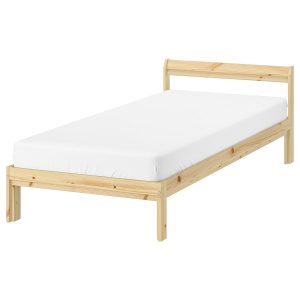 NEIDEN Bed frame, pine/Luröy, 90x200 cm