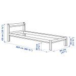 NEIDEN Bed frame, pine/Luröy, 90x200 cm - تصویر 7