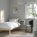 NEIDEN Bed frame, pine/Luröy, 90x200 cm - تصویر 2