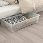 NYHAMN 3-seat sofa-bed, with foam mattress/Knisa grey/beige - تصویر 5