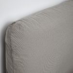 SAGESUND Upholstered bed frame, Diseröd brown/Luröy, 180x200 cm - تصویر 10