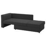 SKÖNABÄCK 2-seat sofa-bed, Knisa dark grey - تصویر 2