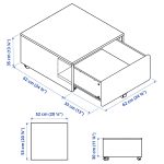SLÄKT Bed frame with 3 storage boxes, white, 90x200 cm - تصویر 4