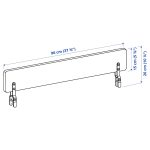 SLÄKT / NATTAPA Bed frame w guard rail+slat bd base, white, 90x200 cm - تصویر 5