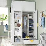 SMÅSTAD Loft bed, white light green/with desk with 4 drawers, 90x200 cm - تصویر 3