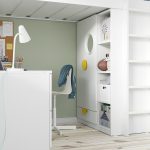 SMÅSTAD Loft bed, white white/with desk with 4 drawers, 90x200 cm - تصویر 4