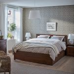 SONGESAND Bed frame with 2 storage boxes, brown/Luröy, 160x200 cm - تصویر 4