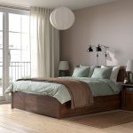 SONGESAND Bed frame with 2 storage boxes, brown/Luröy, 160x200 cm - تصویر 5