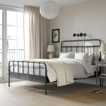 STJÄRNÖ Bed frame, anthracite/Luröy, 160x200 cm - تصویر 2