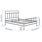STJÄRNÖ Bed frame, white/Luröy, 160x200 cm - تصویر 9