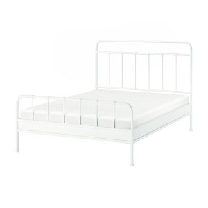 STJÄRNÖ Bed frame, white/Luröy, 160x200 cm