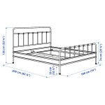 STJÄRNÖ Bed frame, white, 180x200 cm - تصویر 8