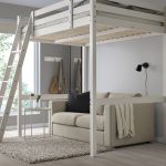 STORÅ Loft bed frame, white stain, 140x200 cm - تصویر 2